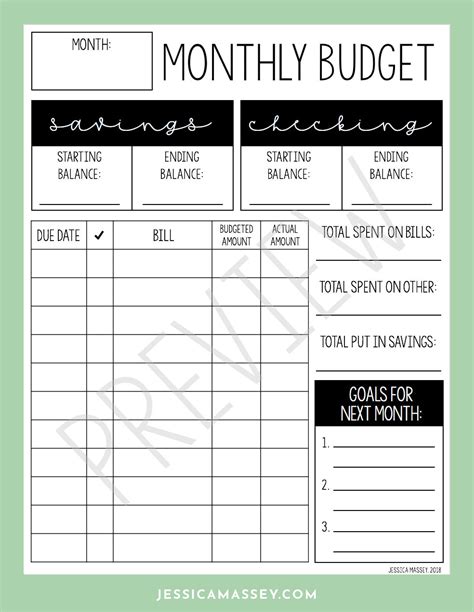Budgeting Template Goodnotes